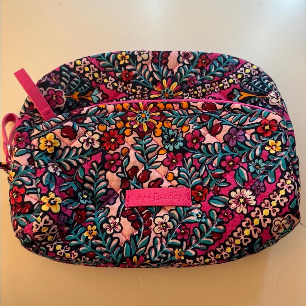 Vera Bradley Floral Cosmetic Bag - Pink and Multicolor
